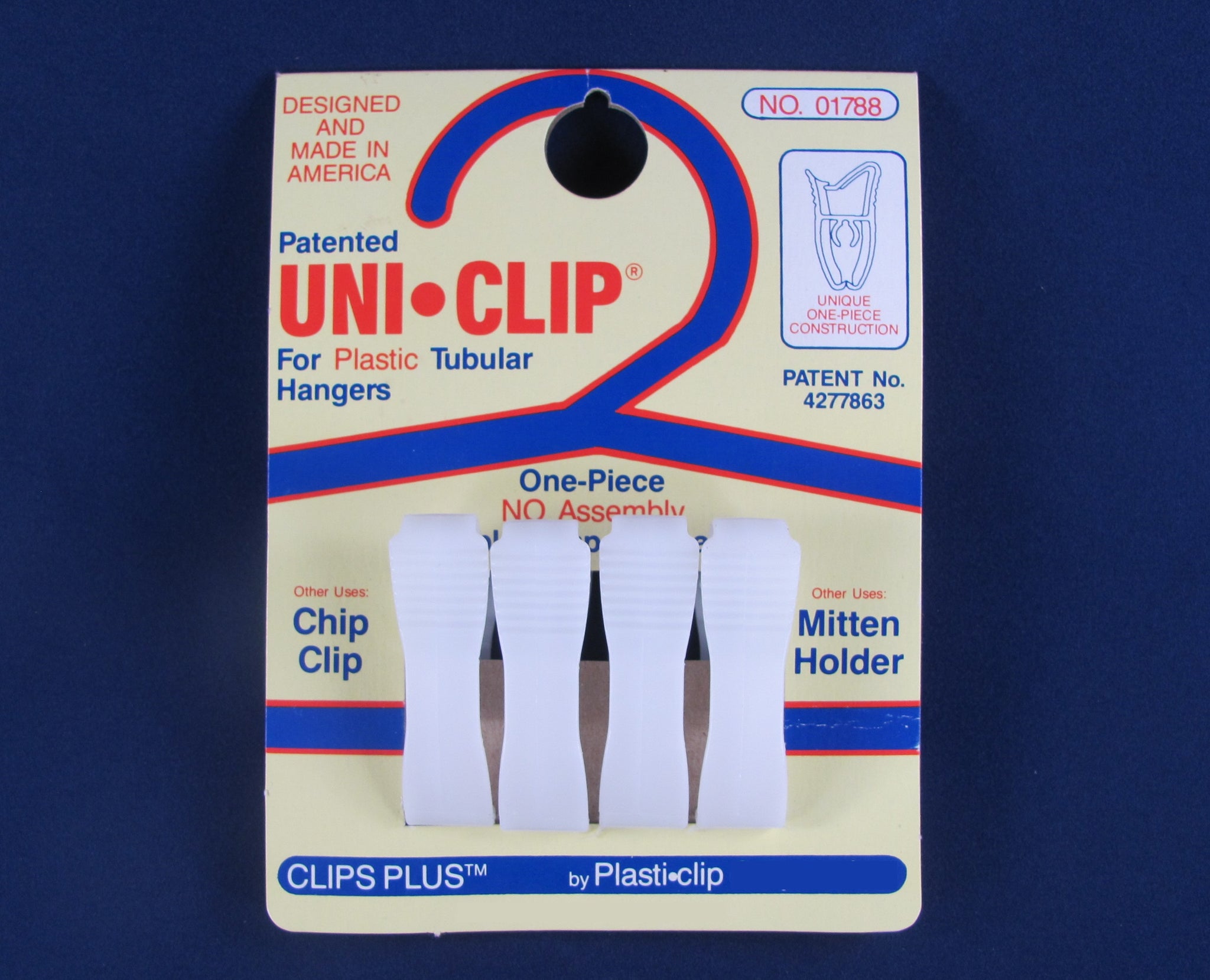 Uni Clip 300 Universal Clip Chip Clip Holder Hanger One Piece All Plasticlip