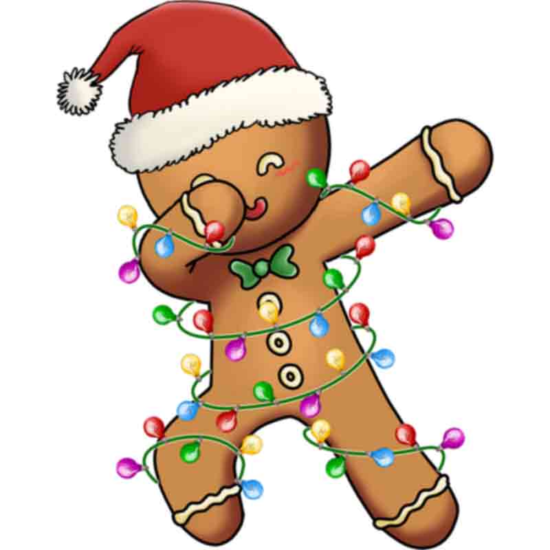 Image of Dabbing Gingerbread Person (DTF Transfer)
