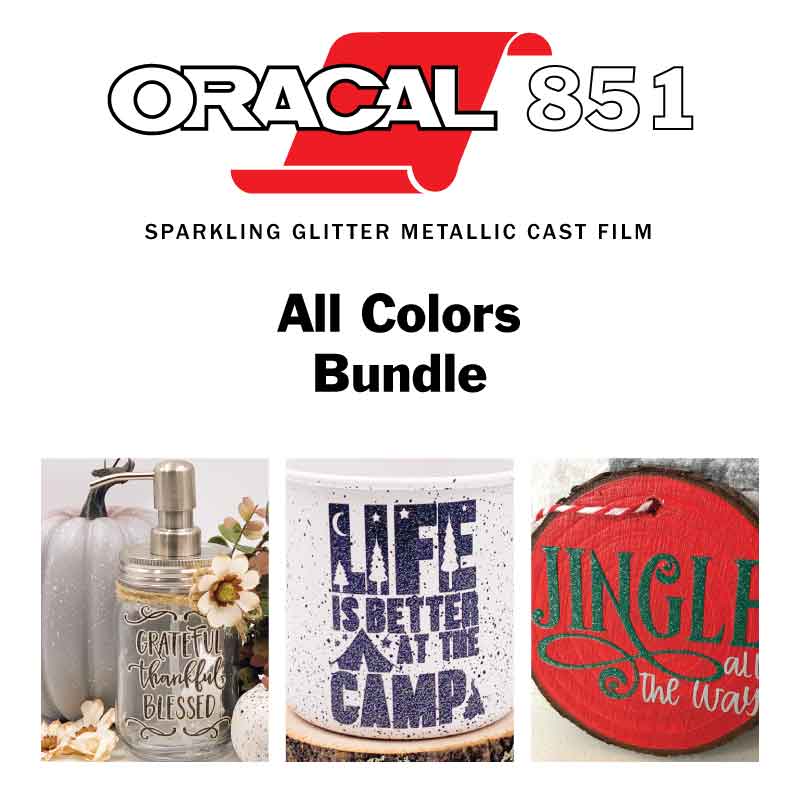 Image of All Colors Oracal 851 Sparkling Glitter Bundle