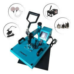 Image of StarCraft 15" x 15" 8-in-1 Swing Away Heat Press - Turquoise