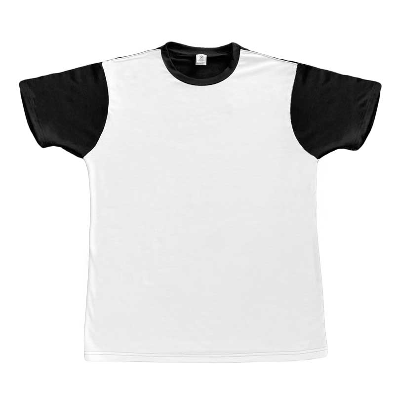 Image of Silky Socks™ Blank Black N White Sublimation T-Shirt