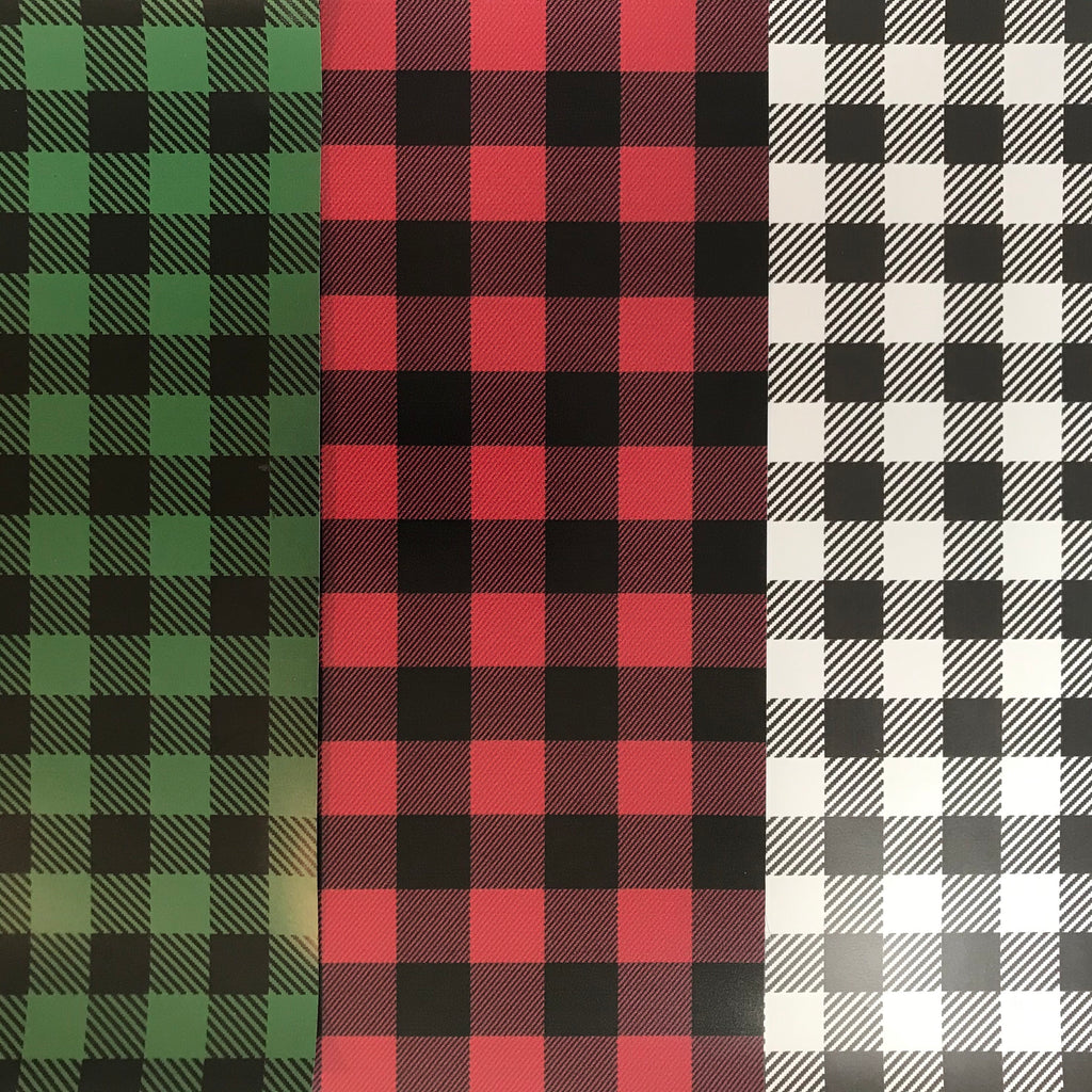 Buffalo Plaid Patterned Heat Transfer Vinyl Htv Bundle