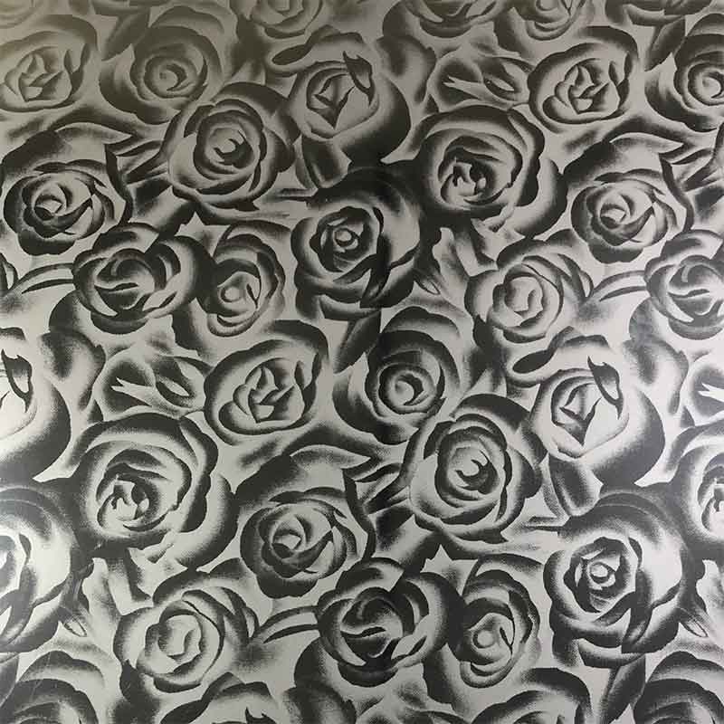 Image of Silver Roses Soft Metallic Heat Transfer Vinyl (HTV)