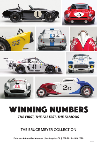 Petersen Poster - Winning Numbers Cars – Petersen Automotive Museum Store