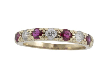 Vintage ruby and dimaond ring-Vintage rings-The Antique Ring Shop