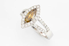 Yellow diamond ring