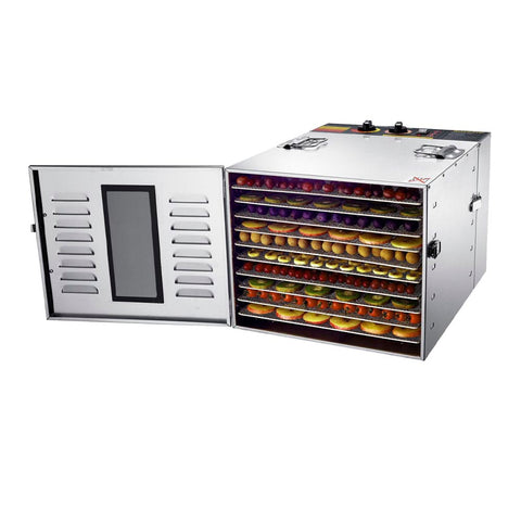 BioChef Arizona 10 Tray Commercial Food Dehydrator front right open - dehydrator biochef