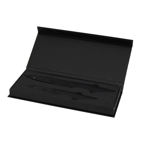 BioChef Ceramic Knife Twin Gift Set (Black) box