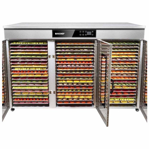 BioChef Commercial 60 Tray Digital Food Dehydrator front open