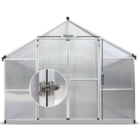 greenfingers greenhouse aluminium - aluminium greenhouse  - greenfinger