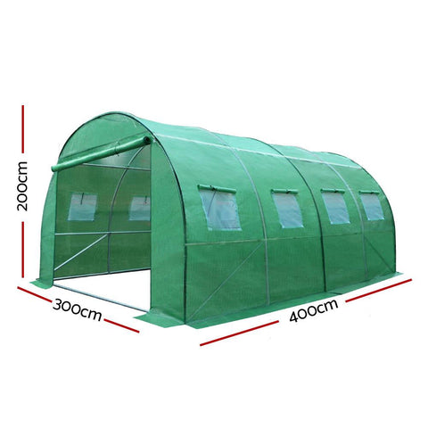 Greenfingers Greenhouse 4X3X2M Garden Shed Green House Polycarbonate Storage dimensions greenhouses and green houses