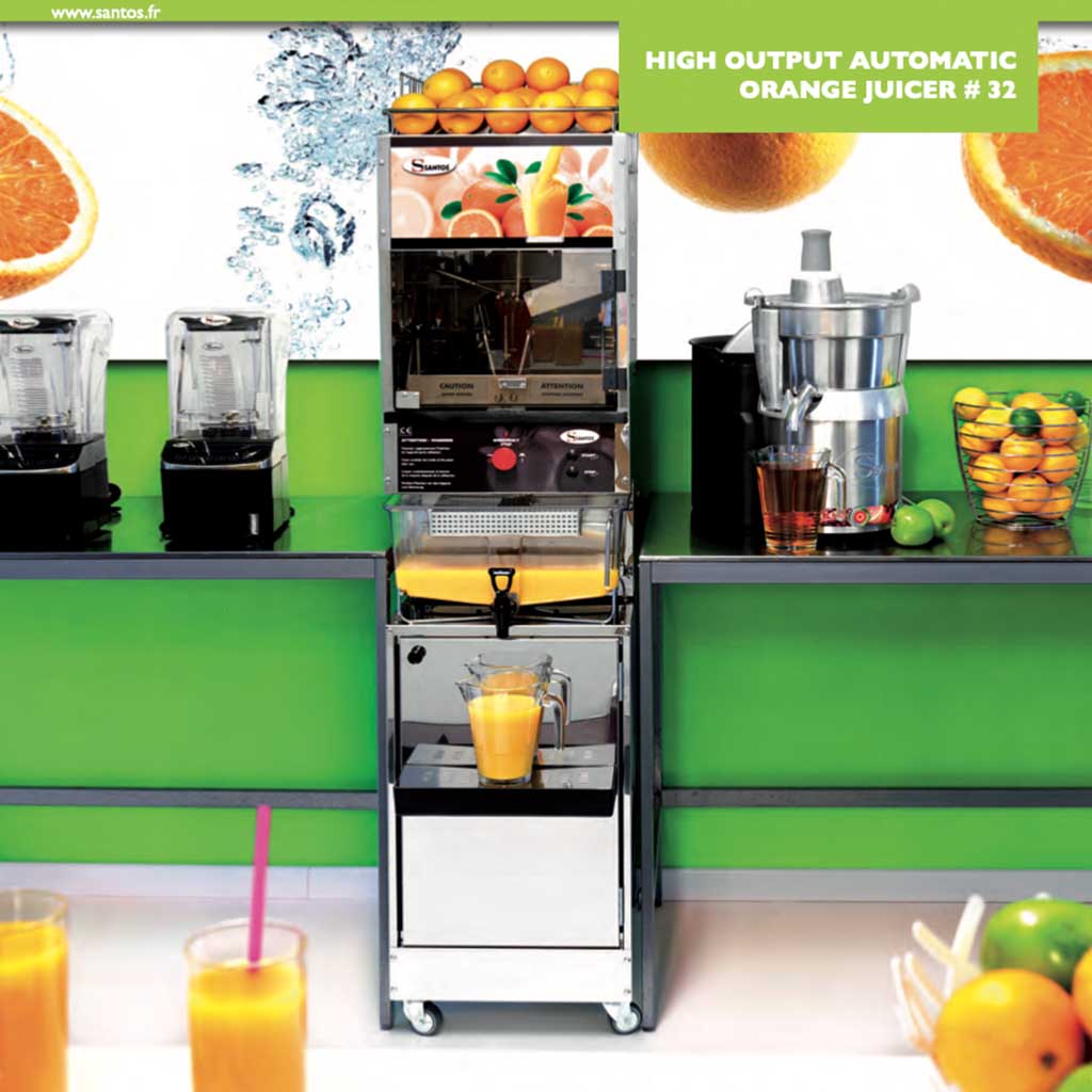 Santos #32 High Output Automatic Orange Juicer best juice bar juicer