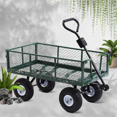 mesh side garden trolley cart - Garden Carts - bunnings garden trolleys - gardening trolley bunnings