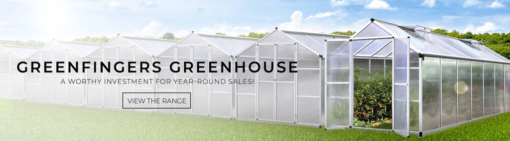 greenfingers aluminium greenhouse - small glasshouse - small green house - greenhouse australia for sale