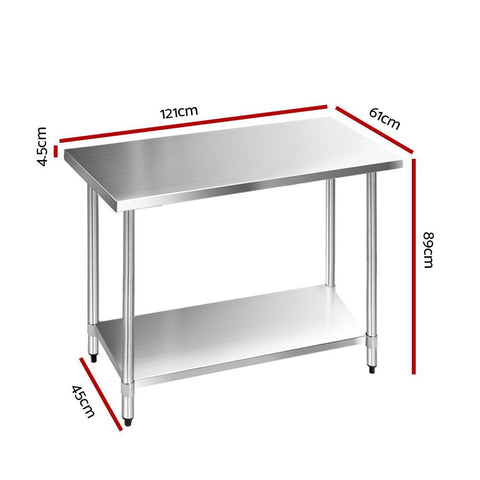 stainless steel bench and steel bench top