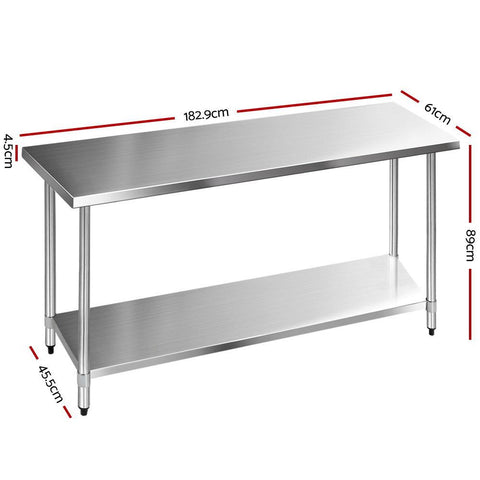 stainless steel table and stainless steel kitchen bench