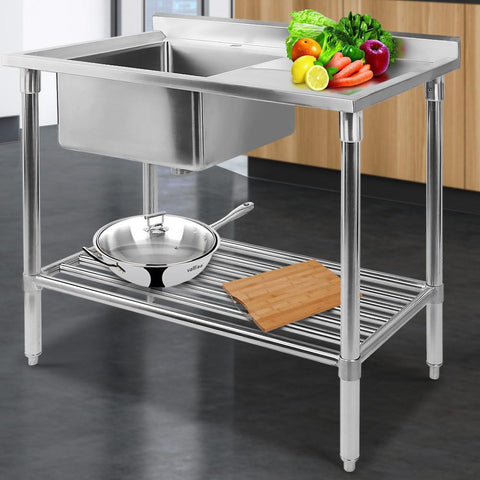 work bench stainless steel + stainless steel kitchen bench