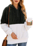Women Long Sleeve Zipper Sherpa Sweatshirt Soft Fleece Pullover Outwear Coat