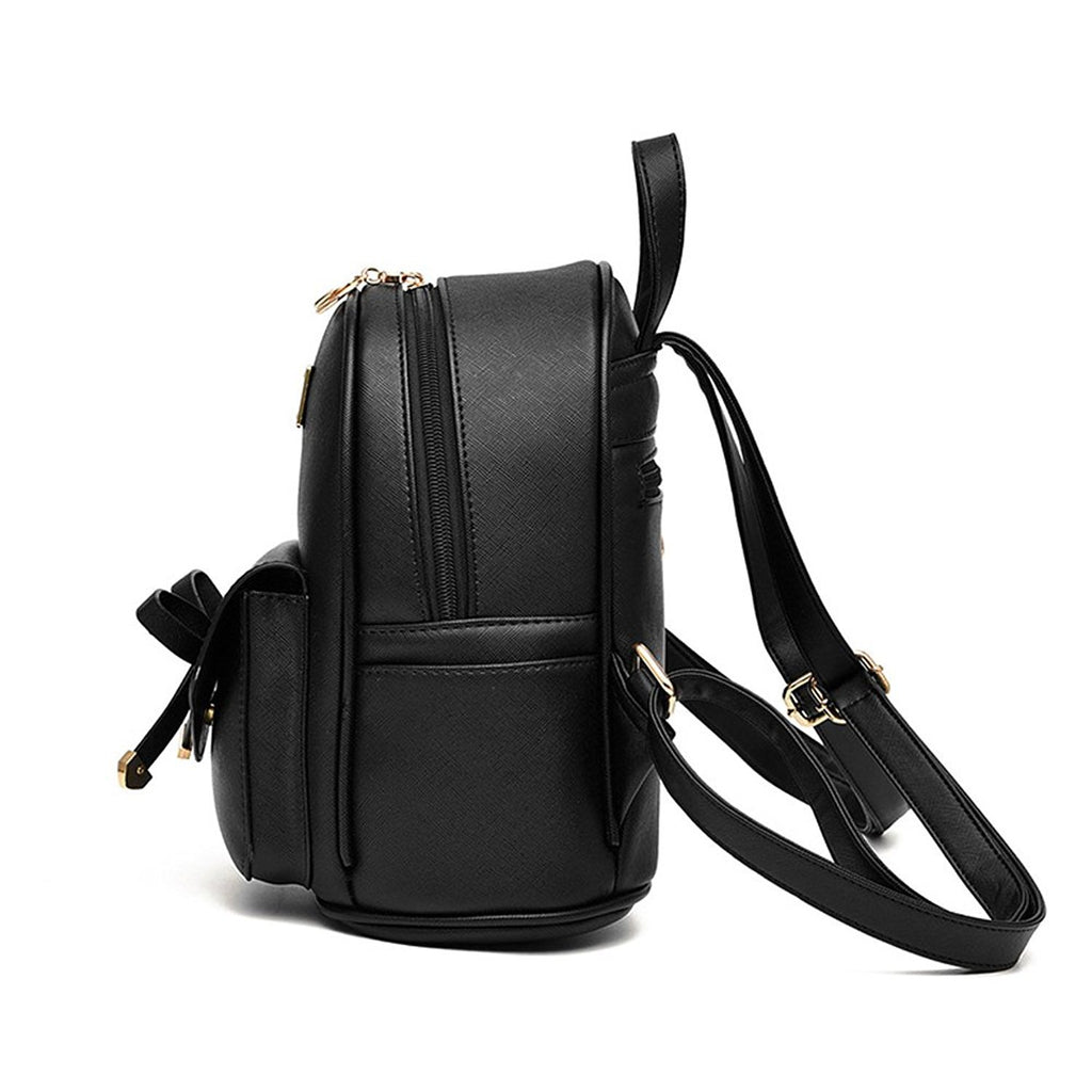 women's mini backpack black