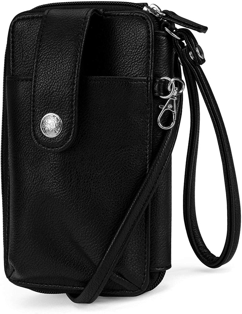 Vegan Leather RFID Womens Crossbody Cell Phone Purse Holder Wallet – Jwears