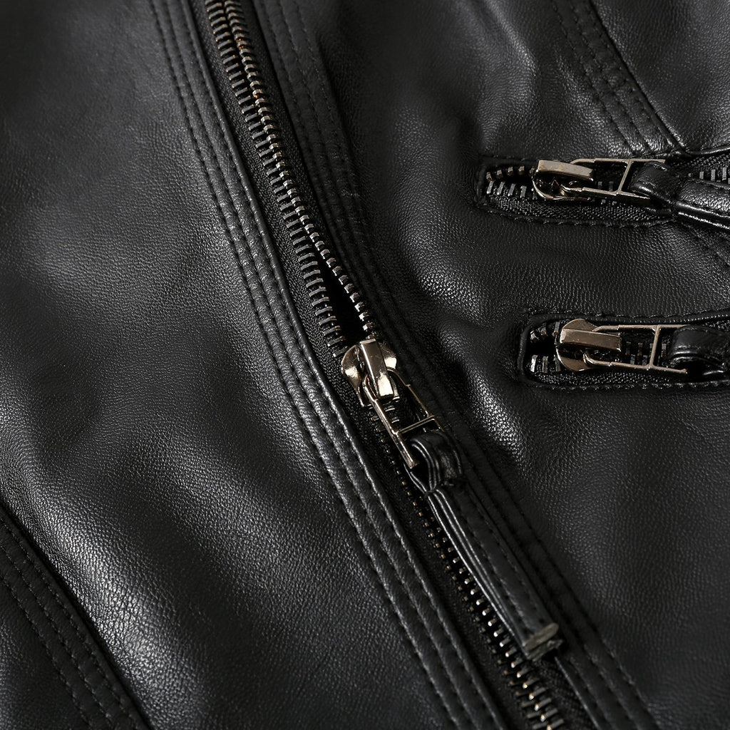 Faux Leather Moto Biker Short Coat Jacket for women – Jwears