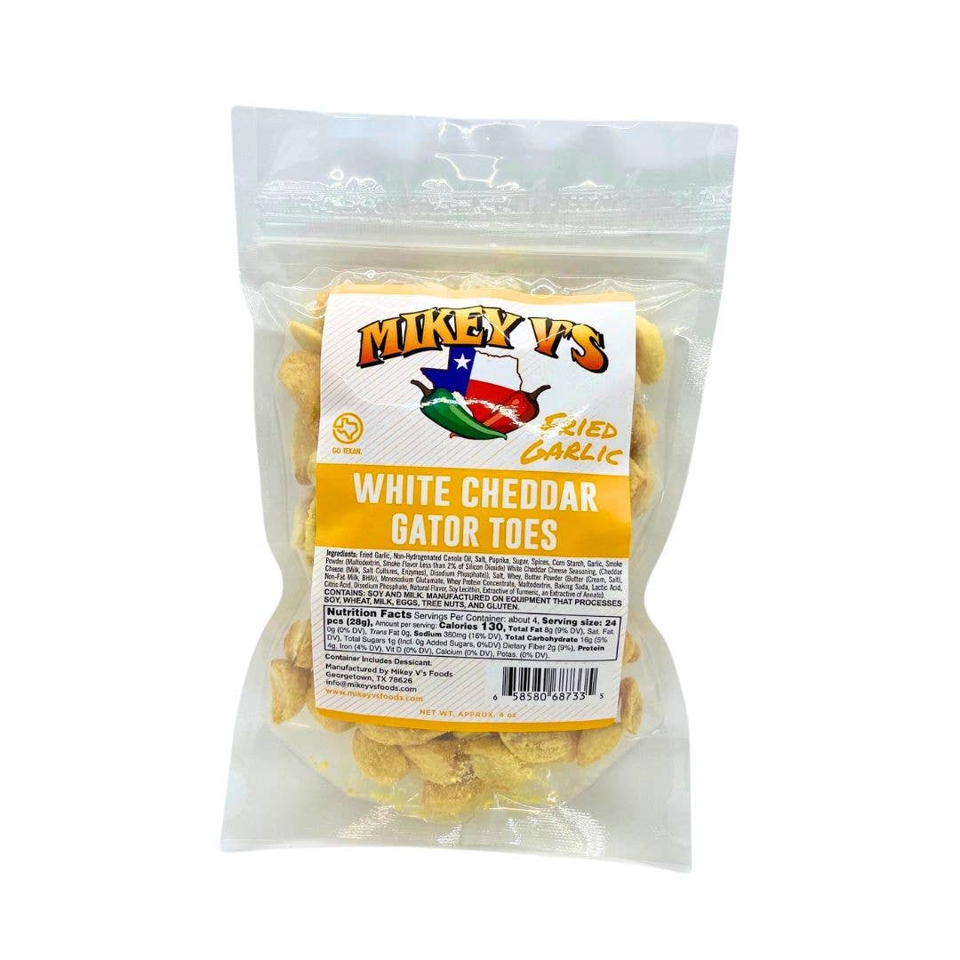 Mikey V's Foods - Gator Toes (Deep Fried Garlic) - White Cheddar