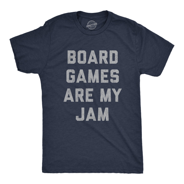 Mens Board Games Are My Jam T shirt Funny Game Night Hilarious Family Gift Tee