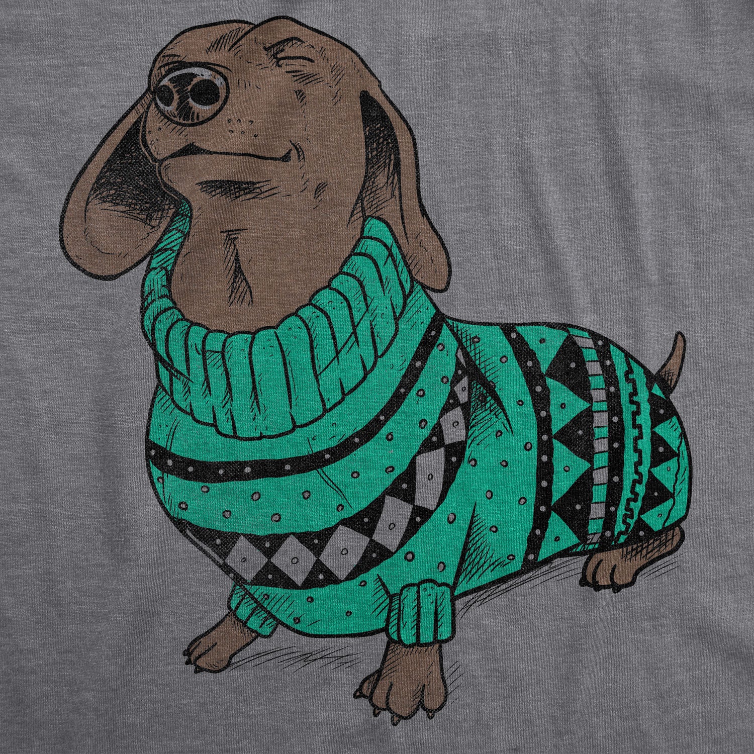 wiener dog ugly christmas sweater