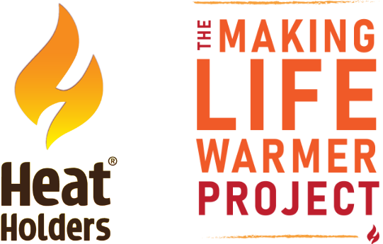 Heat Holders Flame Logo and the Making Life Warmer Project Logo