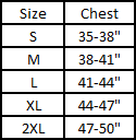 Heat Holders Men's Loungewear Top Size Chart S-2XL