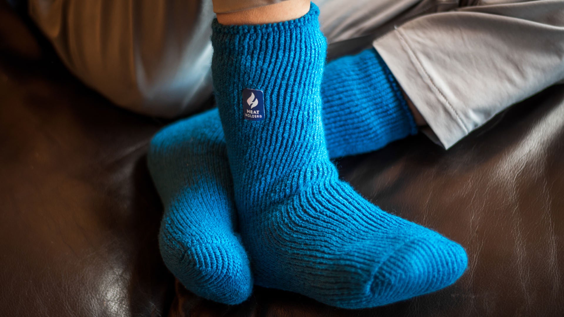 Heat Holders blue thermal socks