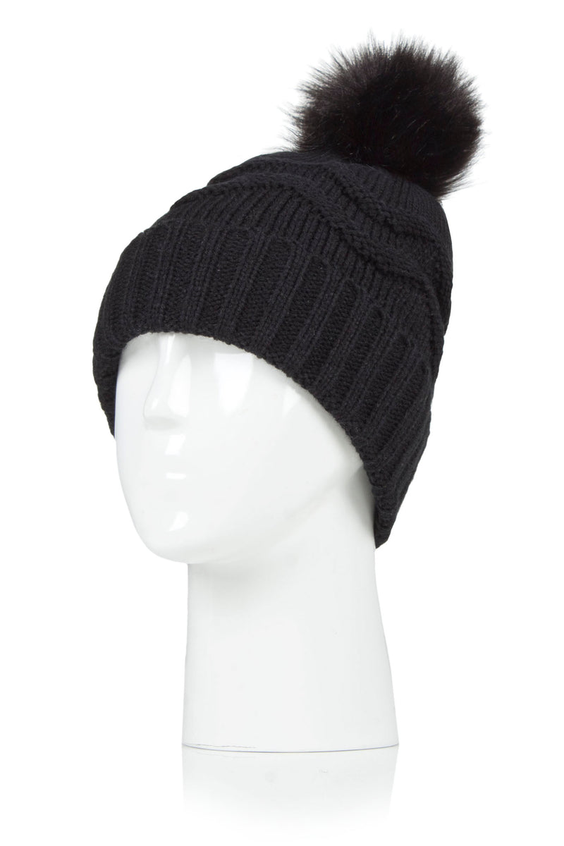 heat holders pom pom hat