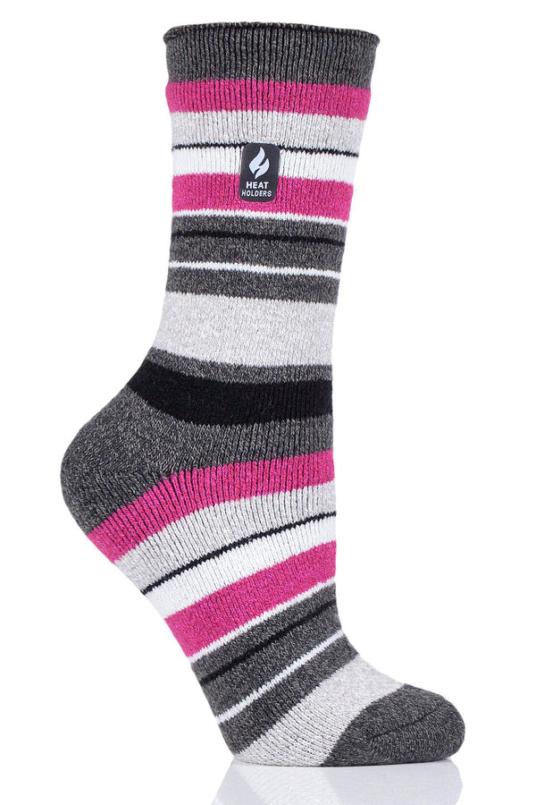 Ladies Lite Thermal Socks - Muted Pink – Heat Holders