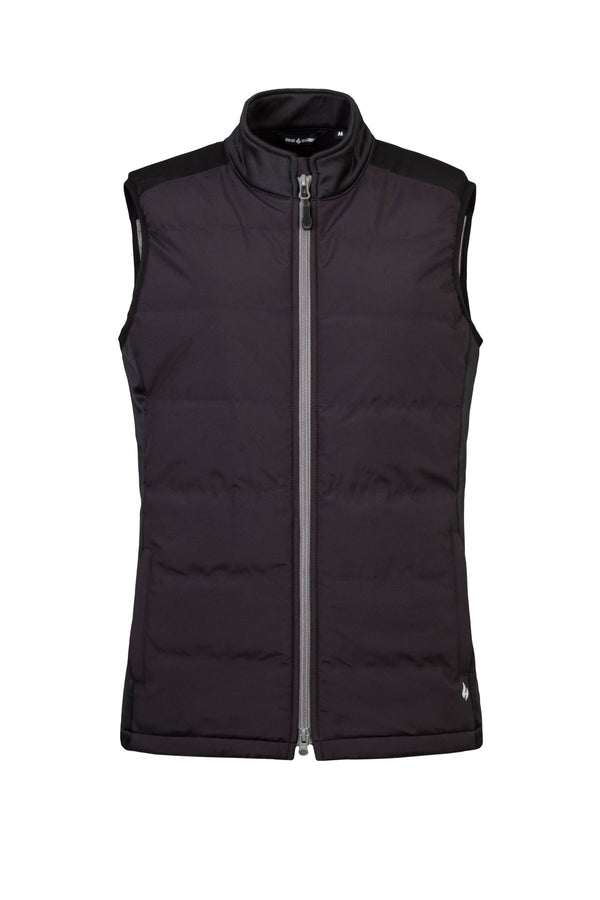 Ladies Ladies' Padded Hybrid Jacket Black/olive-melange-Daiber
