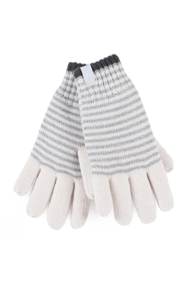 cream thermal gloves