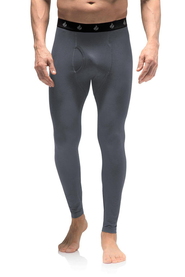 Heat Holders Mens Thermal Underwear Long Johns Charcoal Grey White