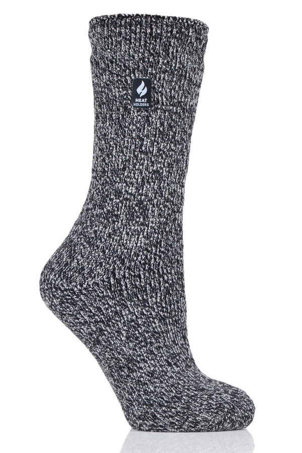 Polar Extreme Heat Men's Solid Black Socks - John's Crazy Socks