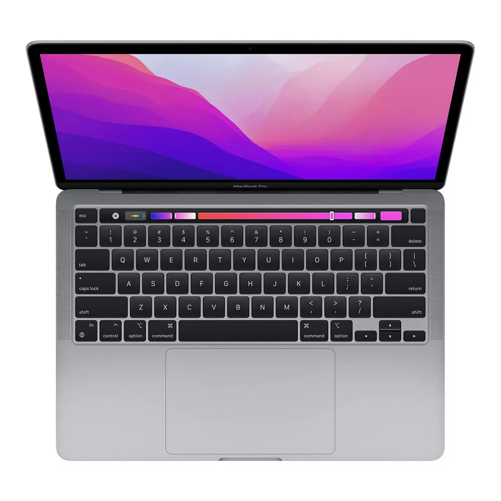Image of MacBook Pro 13-inch Touchbar M2 8-core CPU 10-core GPU 8GB Spacegrijs (Refurbished)