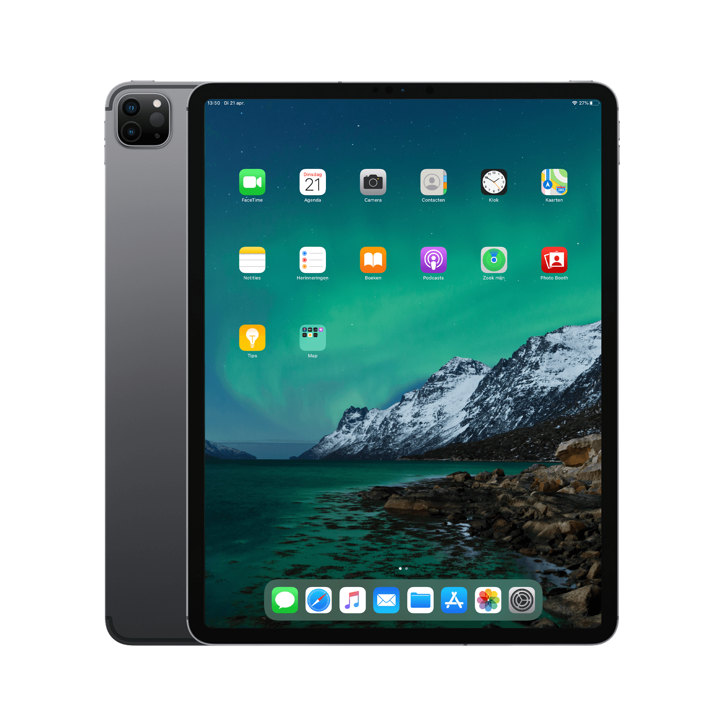 Image of Refurbished iPad Pro 12.9 inch 2020 128 GB Space Gray Als nieuw (Refurbished)