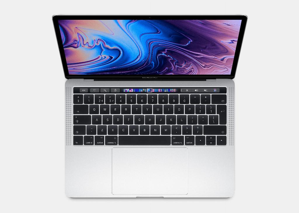 Image of Refurbished MacBook Pro Touchbar 13" i5 2.4 Ghz 8GB 256GB Zilver Licht gebruikt (Refurbished)