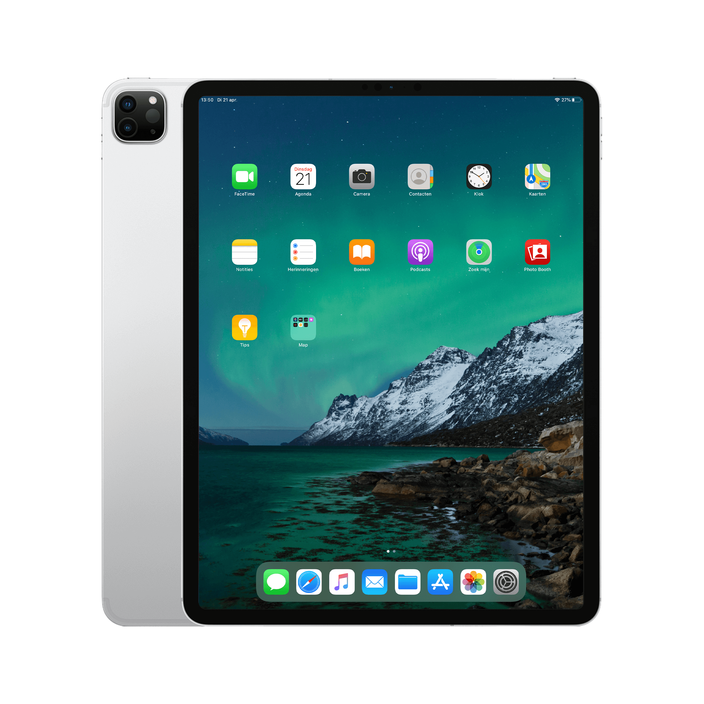 Image of Refurbished iPad Pro 12.9" 2020 wifi 1tb Zilver Als nieuw (Refurbished)