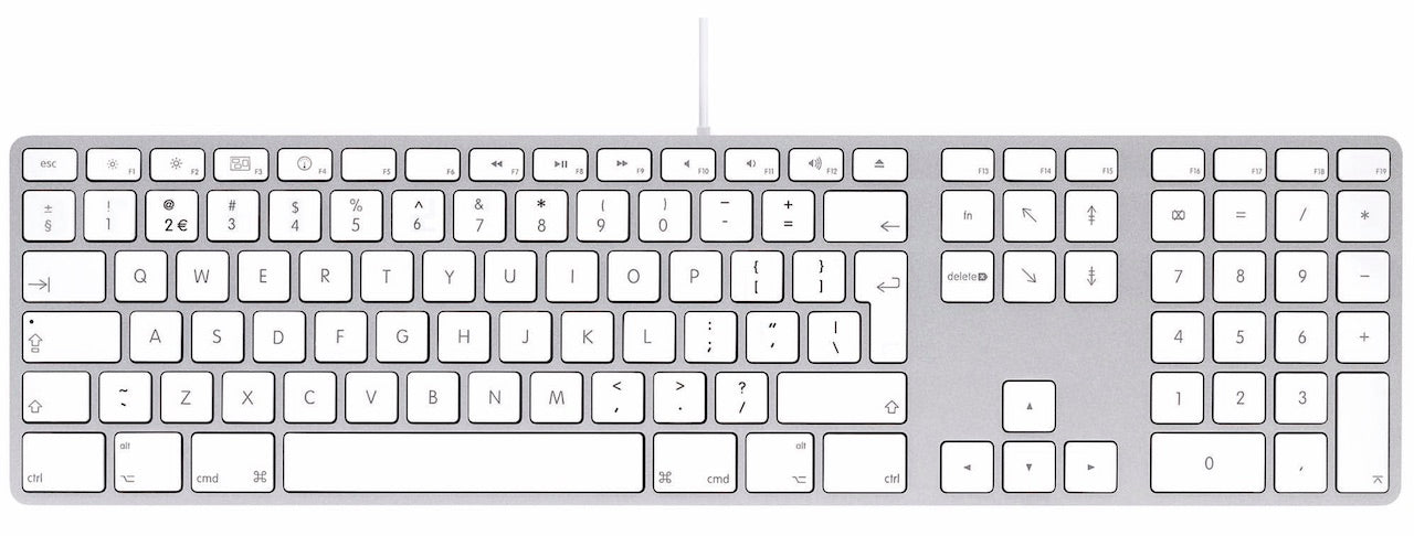 laat staan Montgomery Samengesteld LMP Keyboard met Numeric Keypad (QWERTY - EUROPE/NL) - Wit - leapp |  Refurbished MacBook, iPhone, iPad & iMacs