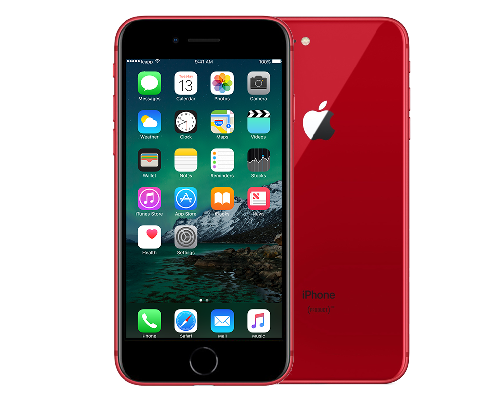 Image of Refurbished iPhone 8 Plus 64 gb Rood Zichtbaar gebruikt (Refurbished)