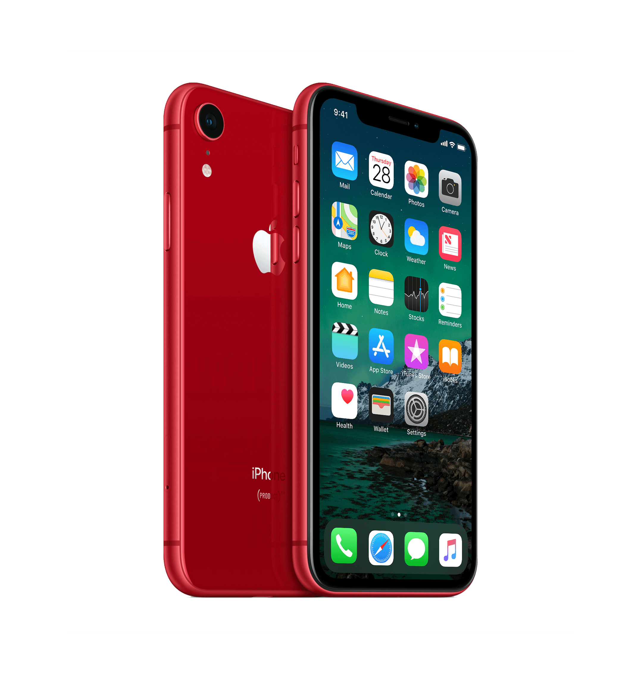 Image of Refurbished iPhone XR 64 gb Rood Zichtbaar gebruikt (Refurbished)
