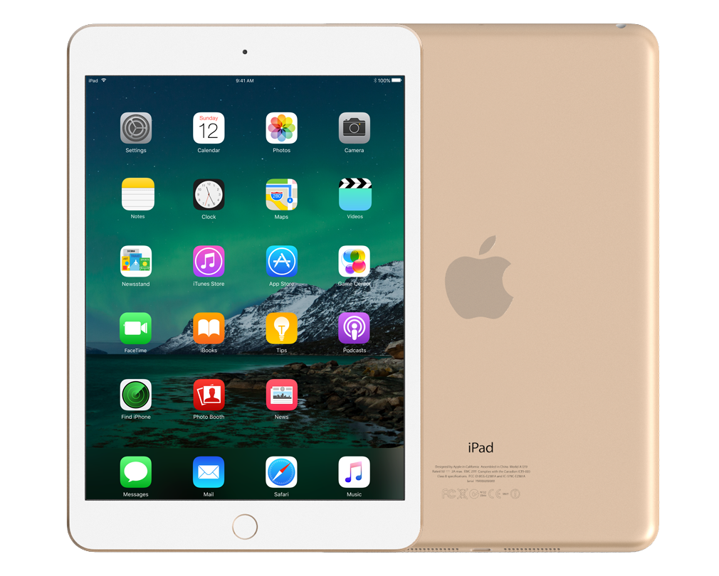 Image of Refurbished iPad Mini 4 4g 16gb Goud Als nieuw (Refurbished)