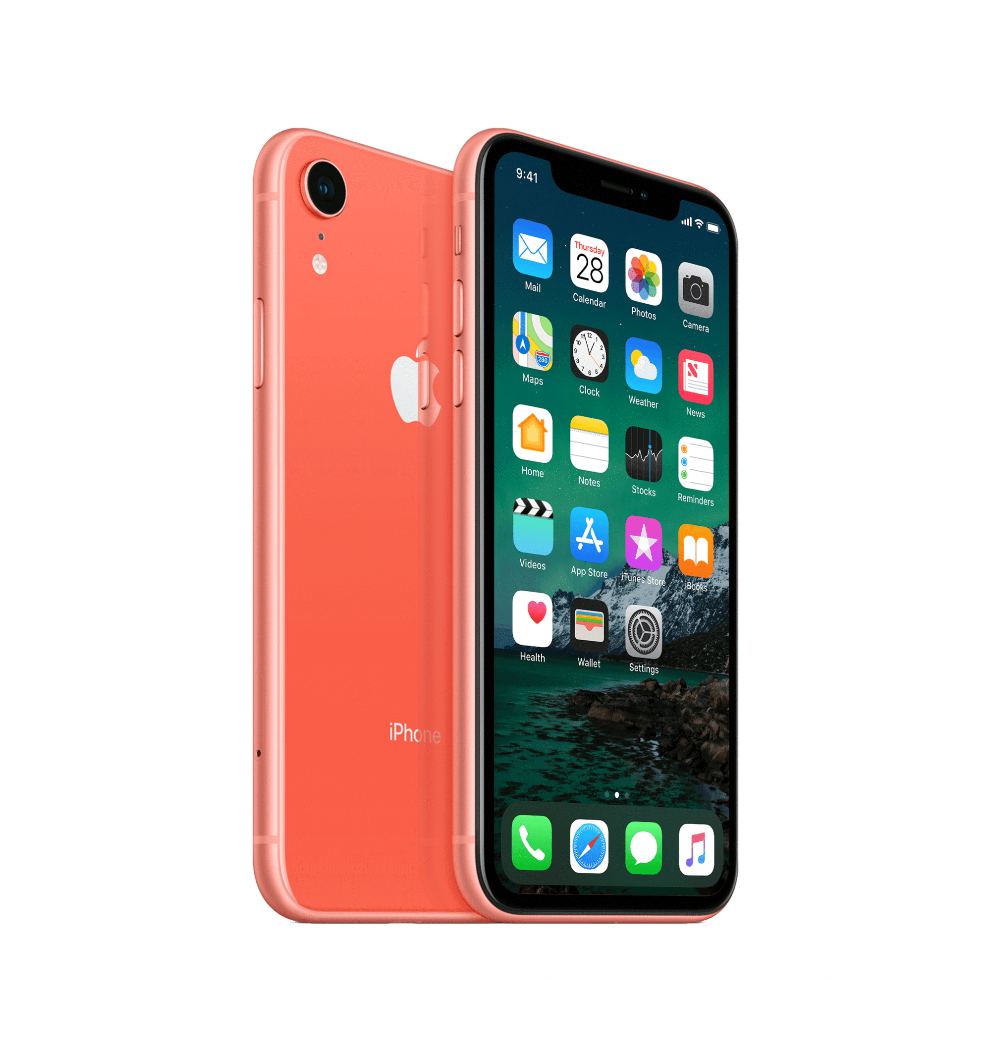 Image of Refurbished iPhone XR 256 GB Koraal Licht gebruikt (Refurbished)