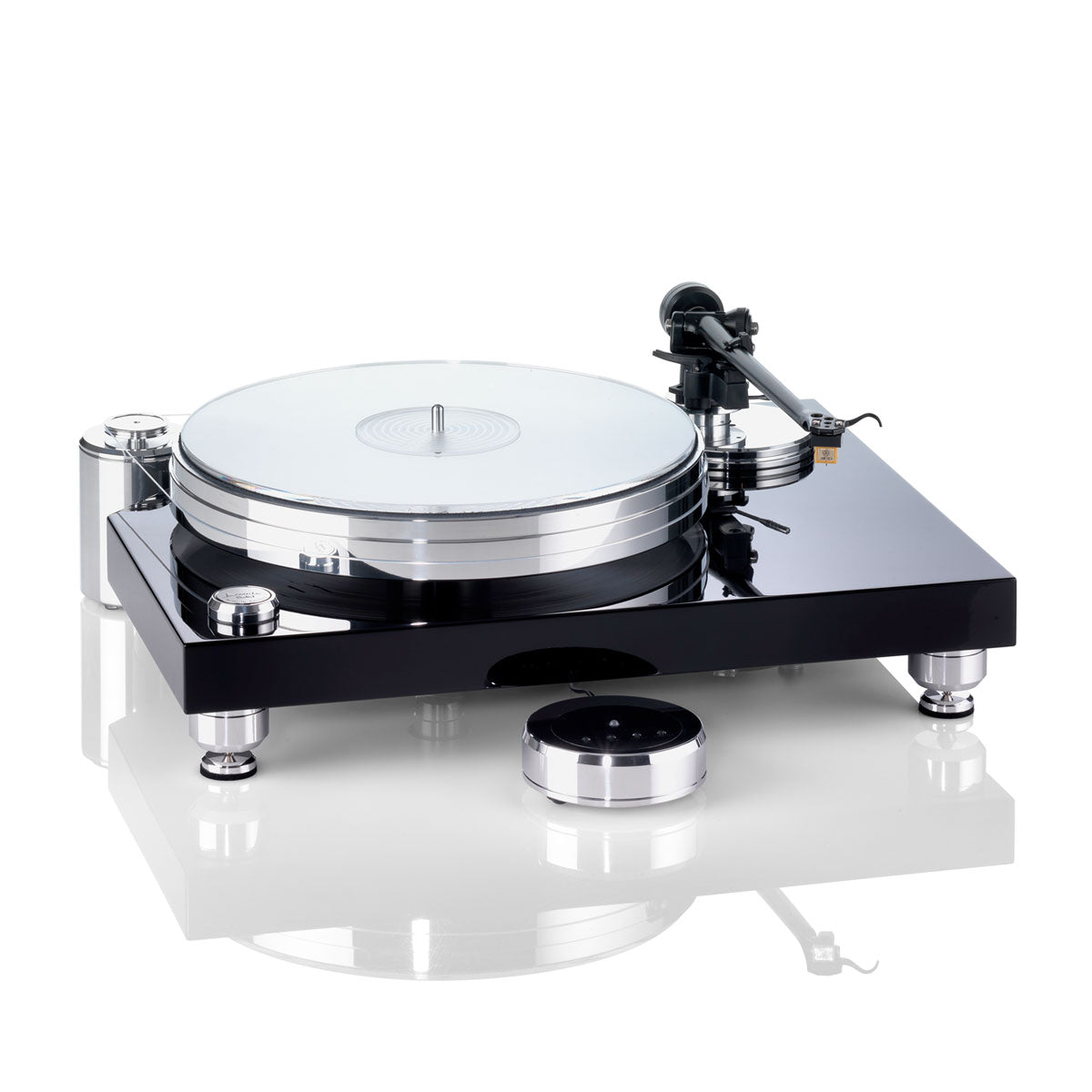 ACOUSTIC SOLID - SOLID CLASSIC WOOD BLACK TURNTABLE | VINYL SOUND