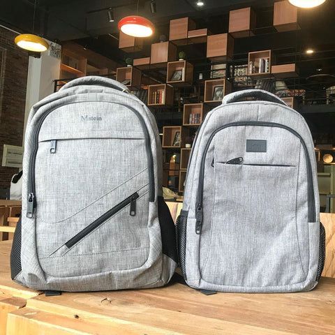 Matein Mlassic Reise-Laptop-Rucksack mit USB-Ladeanschluss Passend für 15,6 Zoll; Laptop