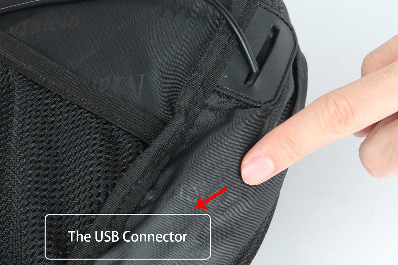 Instructions to clean your usb port backpack from Matein