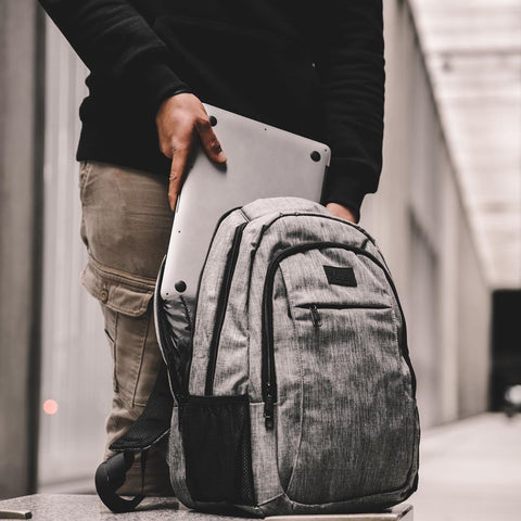 Matein Mlassic Reise-Laptop-Rucksack mit USB-Ladeanschluss Passend für 15,6-Zoll-Laptops